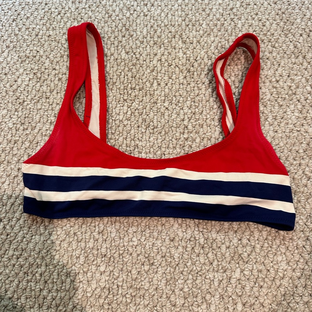 Solid and Striped bikini top